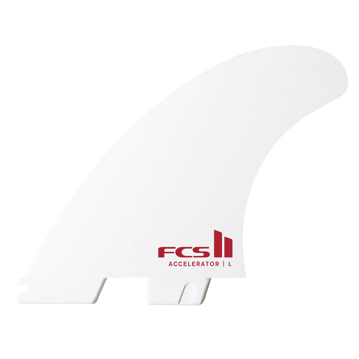 Ensemble de trois ailerons FCS II Accelerator White Edition