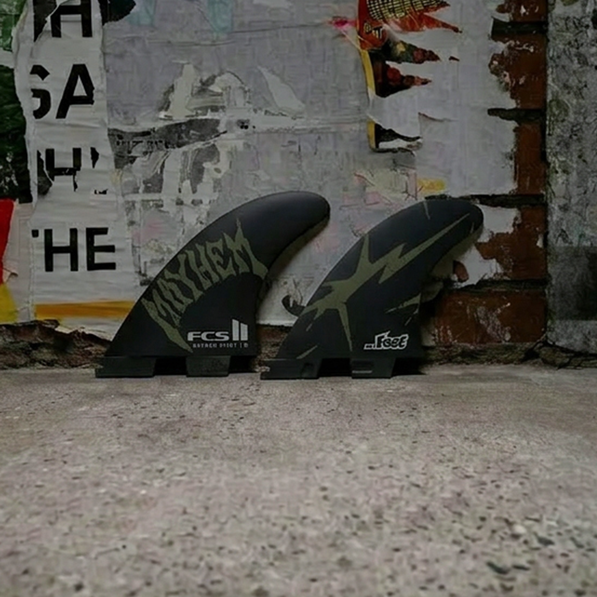 Ensemble de trois ailerons FCS II Mayhem Pivot
