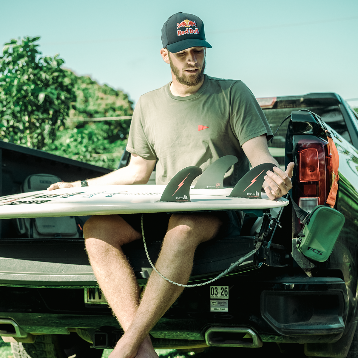 Ensemble de trois ailerons FCS II Nathan Florence