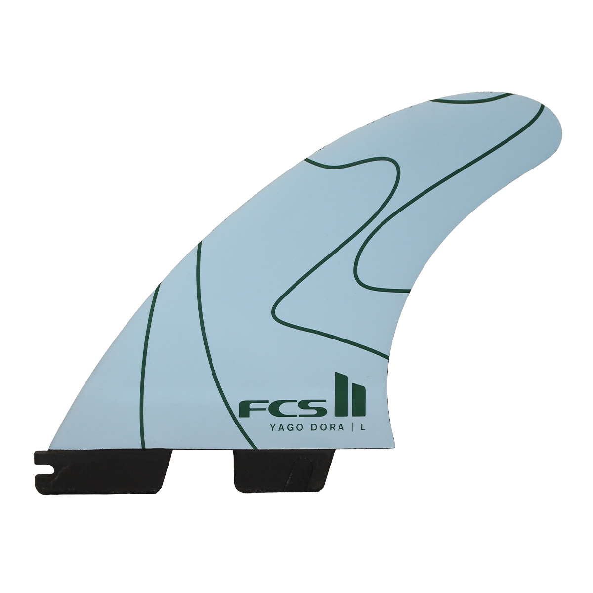 Ensemble de trois ailerons FCS II Yago Dora Signature pour planche de surf