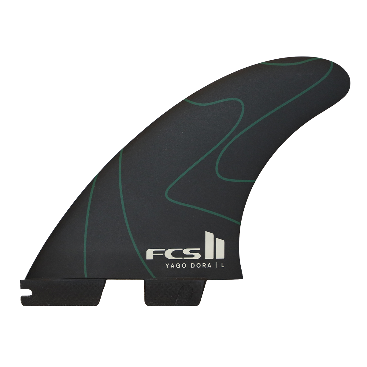 Ensemble de trois ailerons FCS II Yago Dora Signature pour planche de surf
